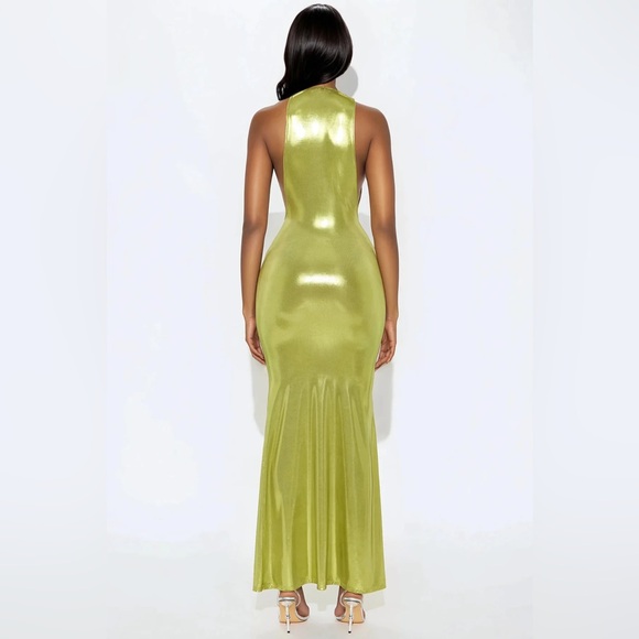 Elma Metallic Sleeveless Maxi Dress - Picture 2 of 2